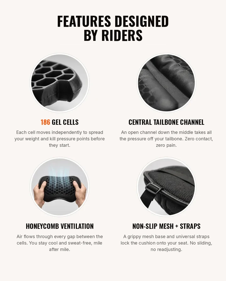Features designed by riders